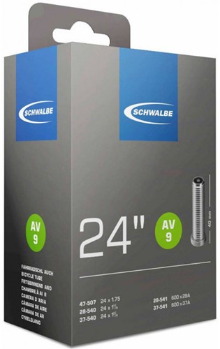 Fiets Binnenband Schwalbe AV9 24" / 28/47-507/541 - 40mm Autoventiel