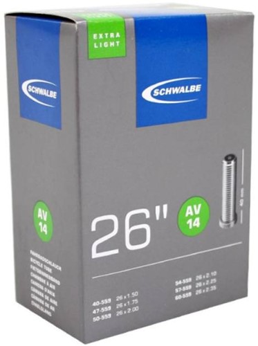 Fiets Binnenband Schwalbe AV14 Extra Light 26" / 40/62-559 - 40mm Autoventiel