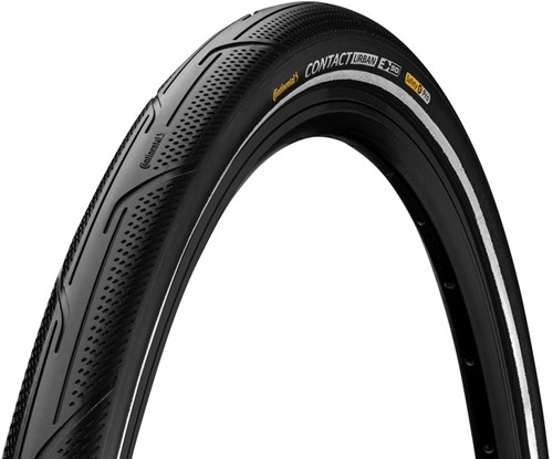 Fiets Buitenband Continental Contact Urban 28 x 1.60" / 42-622 mm - Zwart Met Reflectie