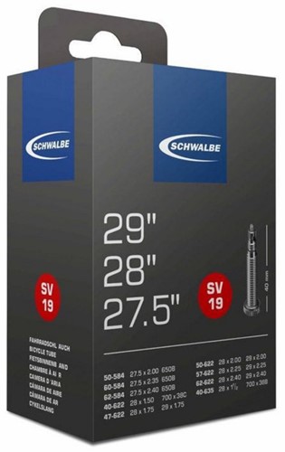 Fiets Binnenband Schwalbe SV19 Freeride 27.5 en 29" / 54/75-584/622 - 40mm Fransventiel