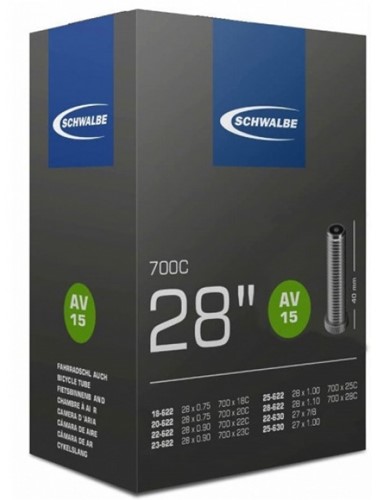 Fiets Binnenband Schwalbe AV15 28" / 18/28-622/630 - 40mm Autoventiel