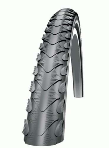 Fiets Buitenband Schwalbe Silento K-Guard 26 x 1.75" / 47-559 mm - zwart met reflectie
