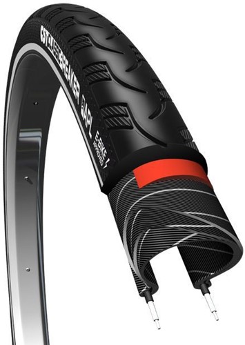 Fiets Buitenband CST Breaker 28 x 1.40"/ 37-622 anti-lek - Zwart Met Reflectie