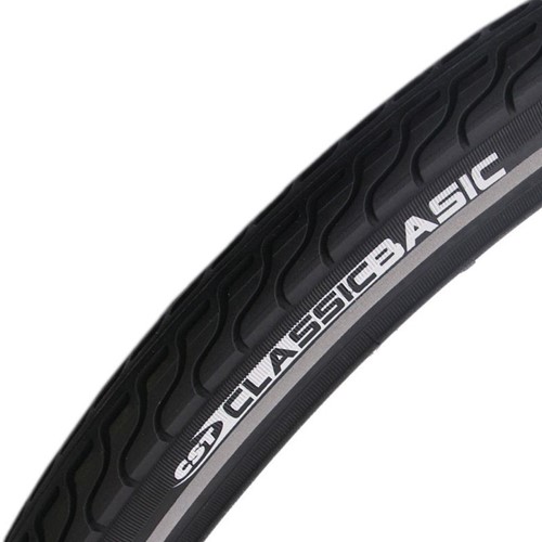 Fiets Buitenband CST Basic 28 x 1.40" / 37-622 mm - Zwart Met Reflectie