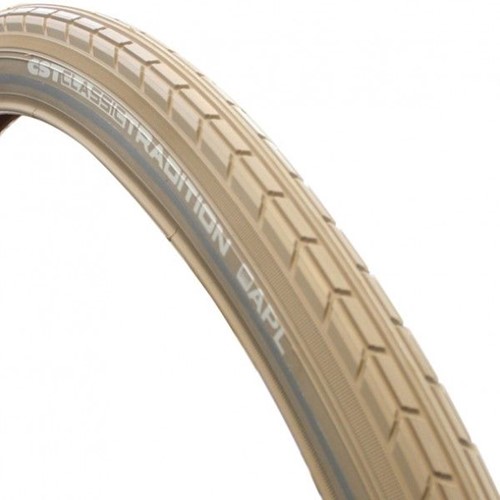 Fiets Buitenband CST Tradition Classic Line 28 x 1.75" / 47-622 mm - Khaki Met Reflectie