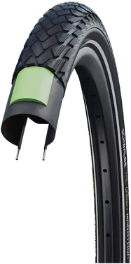 Fiets Buitenband Schwalbe Green Marathon GreenGuard 28 x 1.50"/ 40-622 - zwart met reflectie