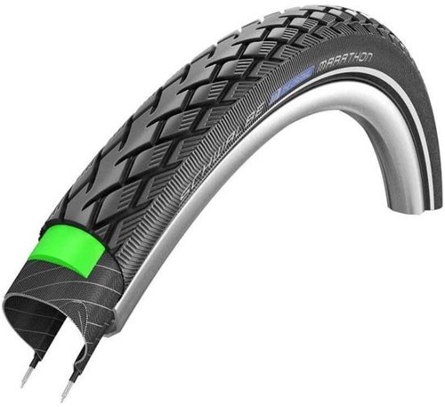 Fiets Buitenband Schwalbe Marathon GreenGuard 28 x 2.00" / 50-622 mm - zwart met reflectie