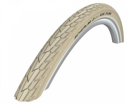 Fiets Buitenband Schwalbe Road Cruiser K-Guard 26 x 1.75" / 47-559 mm - créme met reflectie