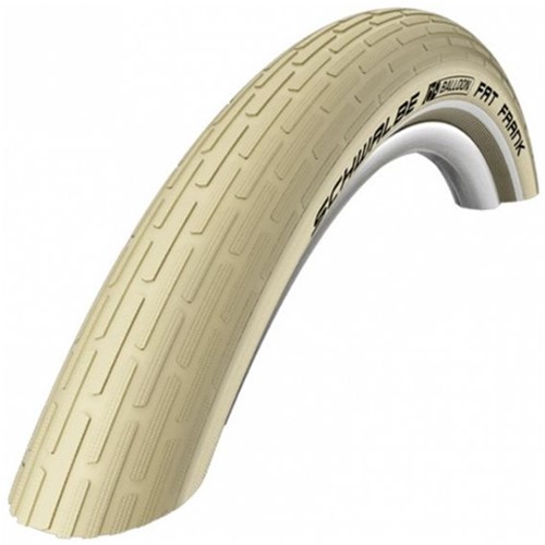 Fiets Buitenband Schwalbe Fat Frank K-Guard 28 x 2.00" / 50-622 mm - creme met reflectie