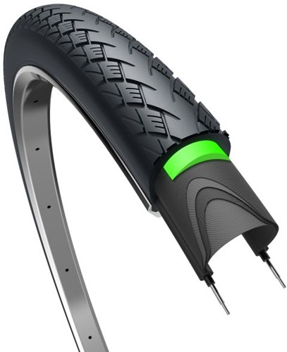 Fiets Buitenband Edge Metro Elite Protect 28 x 1.40" / 37-622 mm - zwart met reflectie