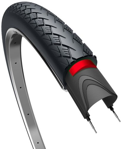 Fiets Buitenband Edge Metro Elite Protect Plus 28 x 1.40" / 37-622 mm - zwart met reflectie