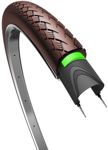 Fiets Buitenband Edge Metro Elite Protect 28 x 1.75" / 47-622 mm - bruin met reflectie