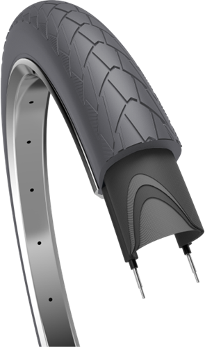 Fiets Buitenband Edge Mambo 28 x 2.00"/ 50-622 mm - grijs met reflectie