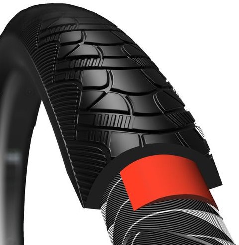 Fiets Buitenband CST Zeppelin 28 x 1.75 x 2" / 47-622 mm anti-lek - Zwart Met Reflectie