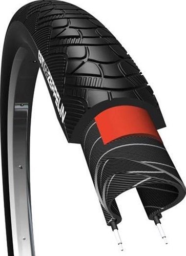 Fiets Buitenband CST Zeppelin 28 x 2.00" / 50-622mm Anti Lek - Zwart Met Reflectie