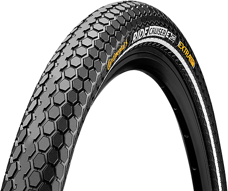 Fiets Buitenband Continental Ride Cruiser 28 x 2.00" / 50-622 mm - Zwart Met Reflectie