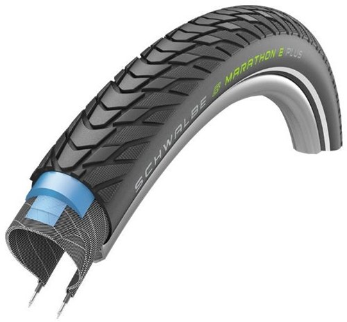 Fiets Buitenband Schwalbe Marathon E-Plus Performance Line 28 x 2.00" / 50-622 mm - zwart met reflectie