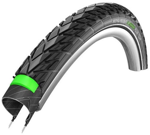 Fiets Buitenband Schwalbe Energizer Plus Tour GreenGuard 28 x 1.75" / 47-622 mm - zwart met reflectie