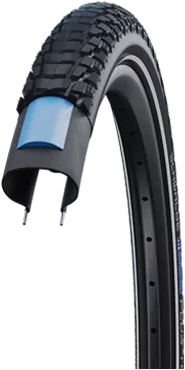 Fiets Buitenband Schwalbe Marathon Plus SmartGuard 28 x 1.75"/ 47-622mm - zwart met reflectie