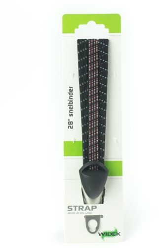 Snelbinder Widek City Life Trio met universele RVS beugel zwart/grijs/rood