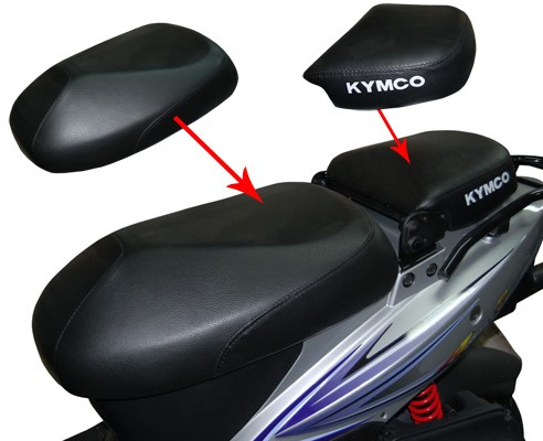 Buddydek Carbon Zwart (2 Delig) Kymco Agility 50 Origineel Model