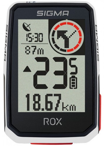 GPS Fietscomputer Sigma ROX 2.0 GPS Met Stuurhouder Wit