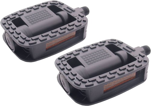 Fiets Pedaalset Edge Comfort Anti-slip Zwart 9/16 draad