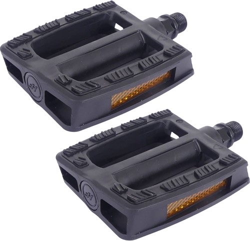 Fiets Pedaalset Edge Comfort City Zwart 9/16 draad