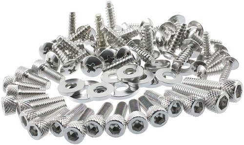 Parker Bout Set Beplating Yamaha Aerox T/m 2012 / MBK Nitro Zilver