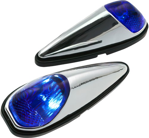Led verlichting 12 volt DMP - Chroom / Blauw 
