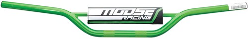 Stuur Cross Groen Ø22mm Moose Racing + Stuurrol Schakelbrommer / Enduro / Super Motard