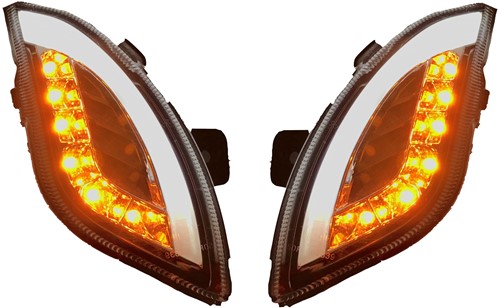 Knipperlicht Set Led Tube (Voorkant) Smoke Agm Vx50 / Napoli / Rl 50 / China Lx Modellen