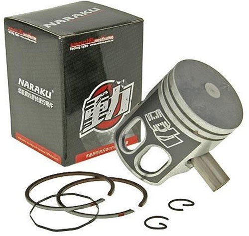 Zuiger Naraku 50cc (40mm) Yamaha Aerox / Aprillia Rally / Beta Ark / Aprillia Sr 2000 / Yamaha Jog / Yamaha Neos / Malaguti F12 / F15 / Minarelli Horizontaal - diameter Ø40mm - pistonpen 10mm NK101.10