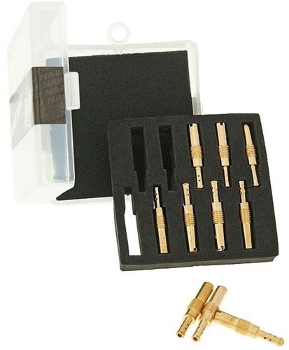 Sproeierset Stationair Naraku Kymco 4t / China 4t (10 delig ) 35/ 38/ 40/ 42/ 45/ 48/ 50/ 52/ 55/ 58 NK200.20 (Voor Keihin / Pwk Carburateur) NK200.20