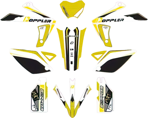 Sticker Set Doppler Geel / Zwart Rieju MRT Bouwjaar 2009 t/m 2022