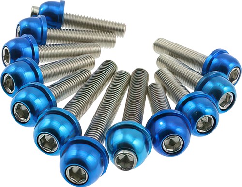 Boutset Kickstarterdeksel Blauw Yamaha Aerox / Aprillia Rally / Beta Ark / Beta Ycon / Scarabeo / Yamaha Axis / Yamaha Why / Aprillia SR2000 / Yamaha Jog / Yamaha Neos / Malaguti F12 / F15