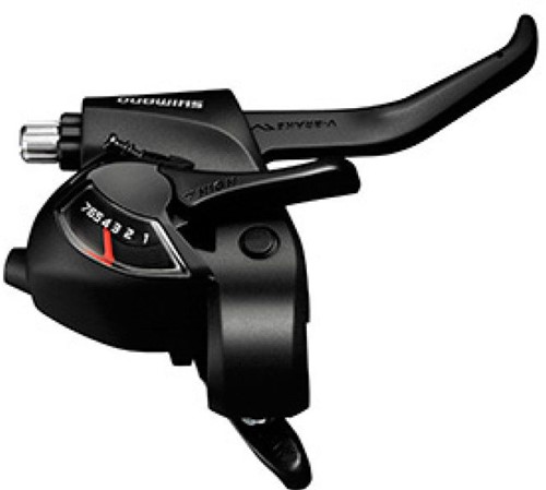 Versteller (rechts) met remhendel 7 speed Shimano ST-EF41 - zwart