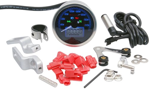 Kilometerteller Koso D46 Eclipse Style max 260km/h / mph (met typegoedkeuring)