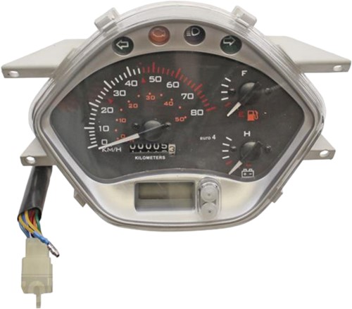 Kilometerteller Klok Agm Vx 50 - 9 Polige stekker - Benzine uitvoering + Accu Meter - 37200-ALA6-E801