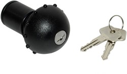 benzinetankdop puch maxi - inclusief slot - zwart