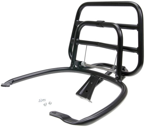 Achterdrager glans zwart Vespa Primavera / Sprint / Vespa Elettrica Klapdrager Replica
