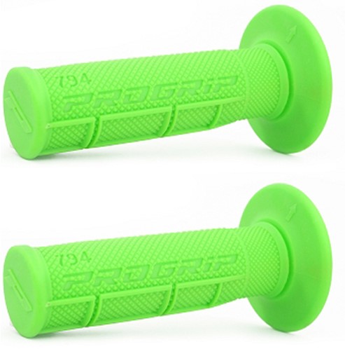 Handvat Set Cross Fluor Groen (Progrip) Universeel Scooter / Schakelbrommer