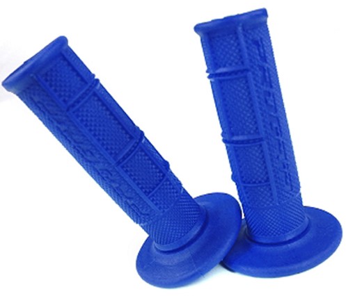Handvat Set Cross Blauw (Progrip) Universeel Scooter / Schakelbrommer
