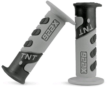 Handvat Set Zwart / Grijs Cross (Tnt) Universeel Scooter / Schakelbrommer