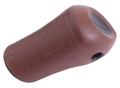 Handvat Dop Fiets Gazelle Basis Rechts Bruin met Zwarte bies