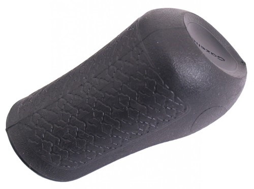 Handvat Dop Fiets Gazelle Basis Links Zwart met Zwarte bies