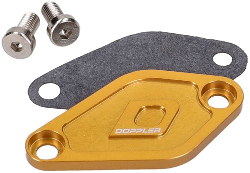 Oliepompdeksel CNC Doppler Goud Aprilia RX 50 / Aprilia MX 50 / Beeline SMX 50 / Beta RR 50 / Beta RR 50 Enduro / Beta RR 50 / CPI Supercross SX 50 / MBK X-Limit 50 Enduro / Motorhispania Furia 50 / M