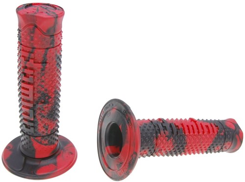 Handvatset Domino A260 off-road Rood / Zwart Snake Scooter Schakelbrommer