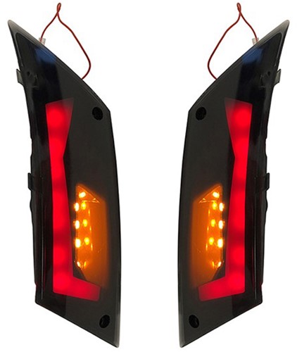 Knipperlicht Set Achter Piaggio Zip 2000 Led Tube Rode Streep
