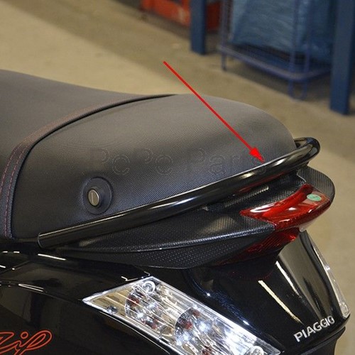 Oppakbeugel Python Piaggio Zip 2000 / 2018 glans zwart